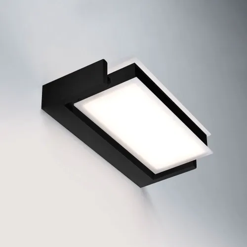Czarny prostokątny nachylany kinkiet Vivida International 0039.11.NE W Axella LED 18W 3000K 25cm Oferta czasowa