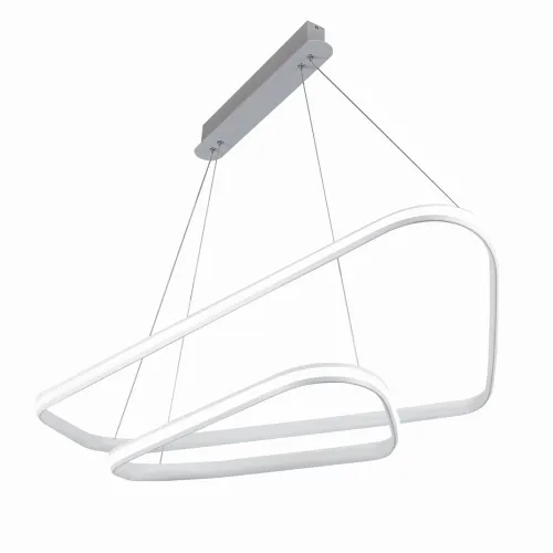 Darmowy zwrot Biała lampa wisząca dwie geometryczne obręcze Vivida International 0033.30 DIM N Rings LED 47W 4000K 113cm