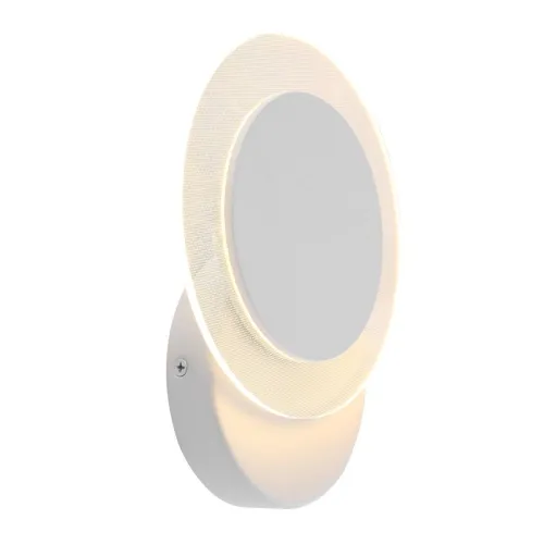Biała nowoczesna lampa ścienna kinkiet ledowy okrągły Steinhauer 2564W Lido LED 8W 2700K 17cm Darmowy zwrot