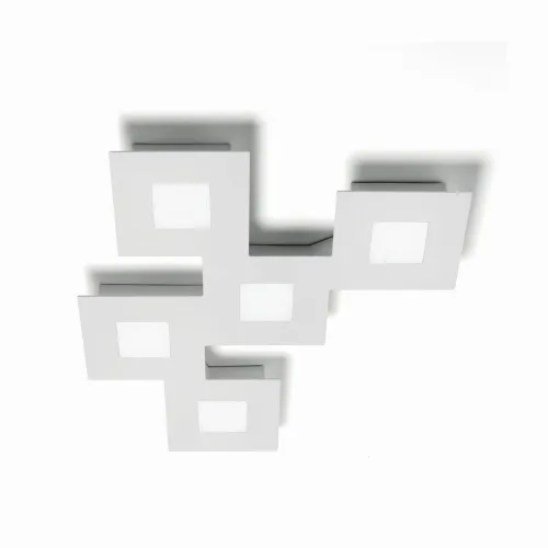 Biała foremna lampa sufitowa kwadraty Vivida International 0024.22 Square LED 37W 3000K Obniżka ceny