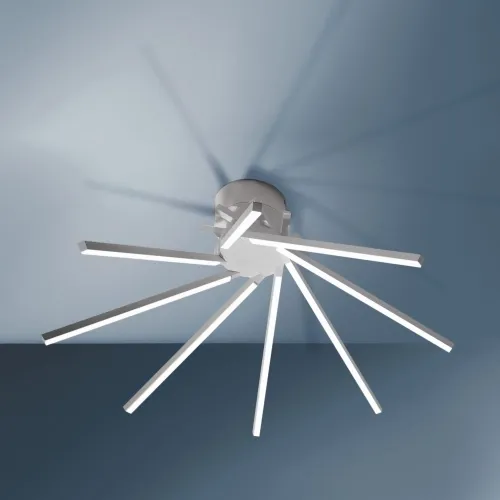 Biała nowoczesna lampa wisząca proste listwy w kształcie okręgu Vivida International 0026.20 Shang LED 21W 3000K 65cm Okazja