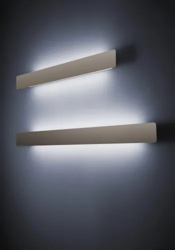 Beżowo piaskowy płaski podłużny prostokątny kinkiet Vivida International 0005.11.SA Line LED 31W 3000K 96cm Wybór klientów