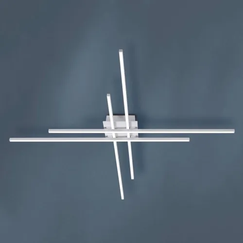 Tani Biała lampa sufitowa plafon ramiona ułożone w krzyżyk Vivida International 0046.20.BI Hashtag LED 42W 3000K 80cm