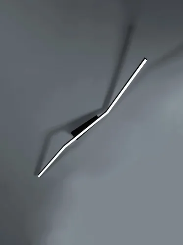 Czarna lampa sufitowa zagięta listwa Vivida International 0041.22.NE WN Bow LED 30W 3000-4000K 142cm Wysoka jakość