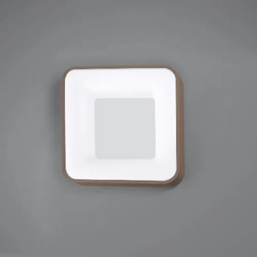 Dodaj do koszyka Beżowo piaskowy zaoblony kwadratowy plafon kinkiet lampa Vivida International 0044.20.SA Inner S LED 32W 3000K 40cm