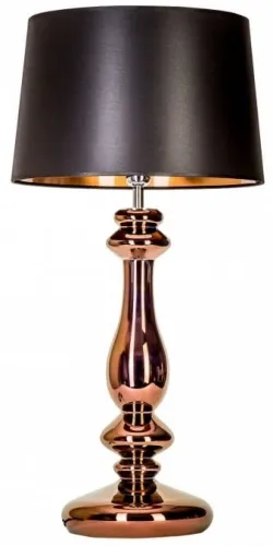 Lampa stołowa miedziana szklana podstawa z czarno miedzianym abażurem 4Concepts L204261250 Versailles E27 79cm x 40cm Ostatnie sztuki