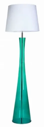 Nie przegap Lampa podłogowa z zieloną szklaną podstawą i białym abażurem 4Concepts L235312259 Siena E27 165cm x 50cm