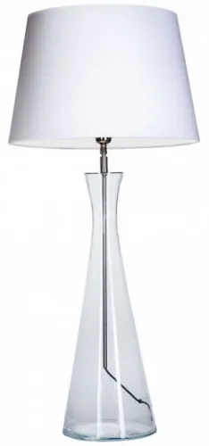 Lampa stołowa szklana transparentna podstawa z białym abażurem 4Concepts L236310230 Chianti E27 95cm x 45cm Oferta czasowa