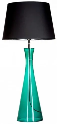 Lampa stołowa z zieloną szklaną podstawą i czarno srebrnym abażurem 4Concepts L236312253 Chianti E27 95cm x 45cm Kup online