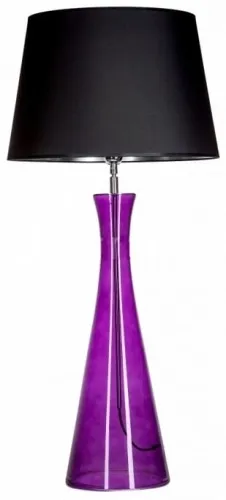 Wybór klientów Lampa stołowa z fioletową szklaną podstawą i czarno srebrnym abażurem 4Concepts L236311253 Chianti E27 95cm x 45cm