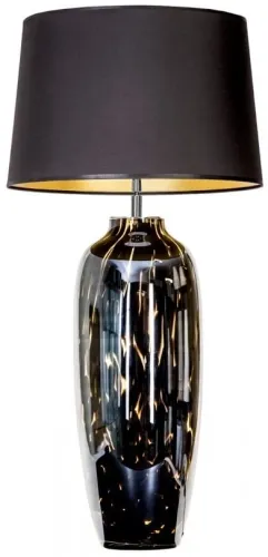 Rabat Lampa stołowa ręcznie malowana podstawa z czarno złotym abażurem 4Concepts L209162240 Alhambra E27 88cm x 45m
