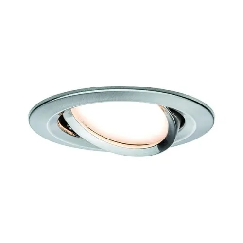 Oprawa do wbudowania NOVA COIN LED DIM wychylna 6W 470lm 84mm 2700K IP23 230V szczotkowane żelazo Paulmann PL93482 Taniej