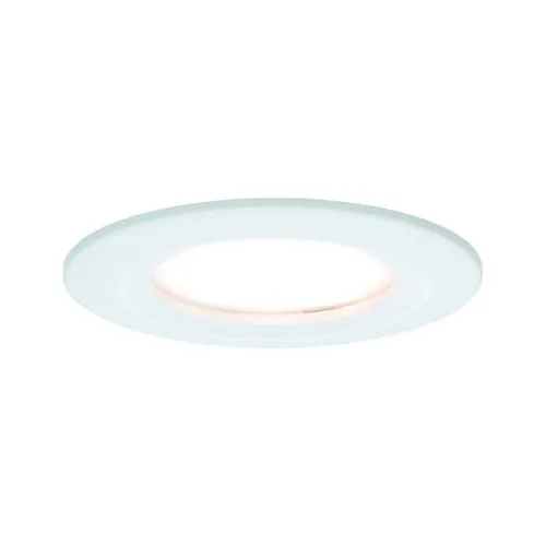 Oprawa do wbudowania NOVA COIN LED DIM stała 6W 470lm 78mm 2700K IP44 230V biały mat Paulmann PL93495 Premium