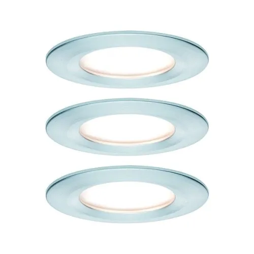 Oprawa do wbudowania NOVA COIN LED DIM stała zestaw 3x6W 470lm 78mm 2700K IP44 230V aluminium Paulmann PL93498 Hit sprzedaży