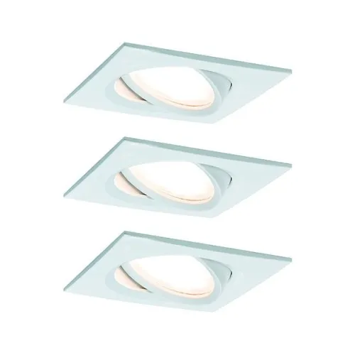 Oprawa do wbudowania NOVA COIN LED DIM wychylna 3x6W 470lm 84X84mm 2700K 230V biały mat Paulmann PL93678 Ostatnia szansa