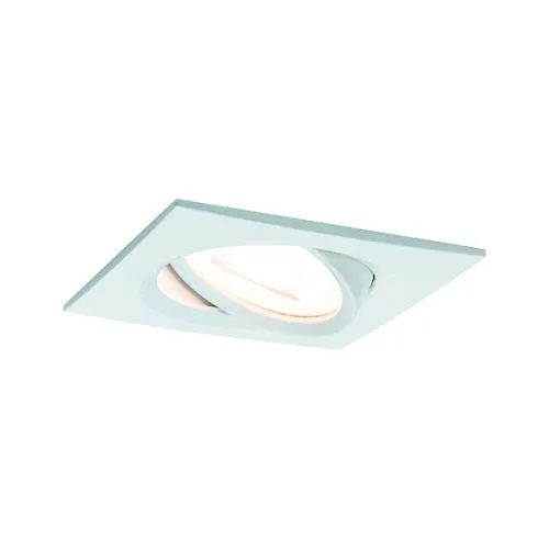 Oprawa do wbudowania NOVA LED DIM wychylna GU10 6.5W 460lm 84x84mm 2700K IP23 230V biały mat Paulmann PL93471 Nowy