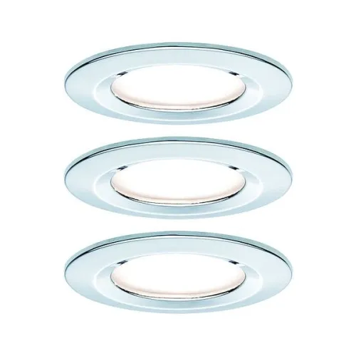 Oprawa do wbudowania NOVA COIN LED stała 3x6W 470lm 78mm 2700K IP44 230V chrom Paulmann PL93463 Zniżka