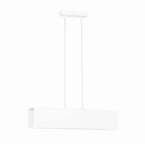 Do wyczerpania zapasów Lampa wisząca podłużna listwa biała Emibig 673/2 Gentor 2 White 2xE27 48cm