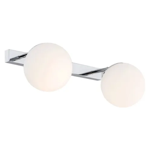 Lampa sufitowa ścienna chromowana Argon 840 Satelite 2xE27 klosze białe Popularny