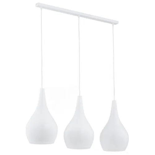 Lampa wisząca trzy białe klosze na listwie Argon 1408 Santana 3xE27 Wybór klientów