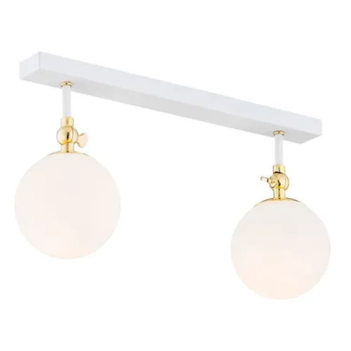 Lampa sufitowa szklane kule do łazienki Argon 845 Latina 2xE14 IP44 biały mosiądz Nowość