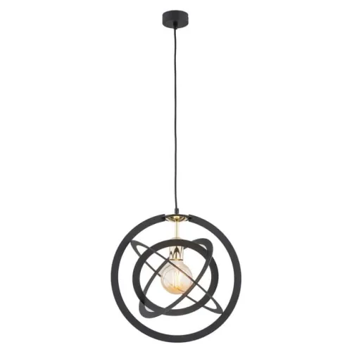 Lampa wisząca Argon 4027 Kopernik E27 39cm x 120cm czarny mosiądz Nowy