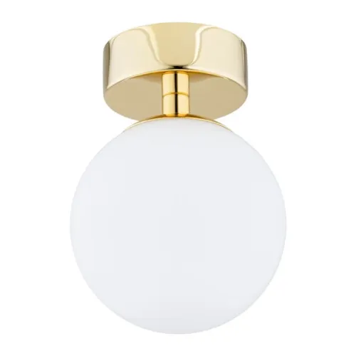 Lampa sufitowa szklana kula na złotej podstawie Argon 4004 Flavio E14 Nowość