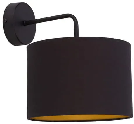 Lampa ścienna kinkiet z czarno złotym abażurem Nowodvorski 9084 Alice B E27 Nowy