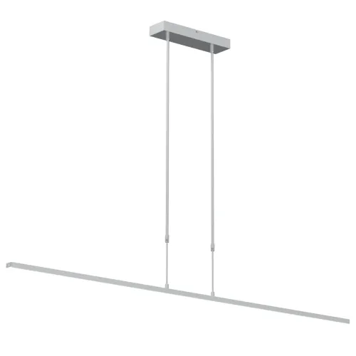 Wybór klientów Srebrna smukła lampa wisząca listwa Steinhauer 7971ST Zelena LED 21W + 2x8,4W 3000K 140cm