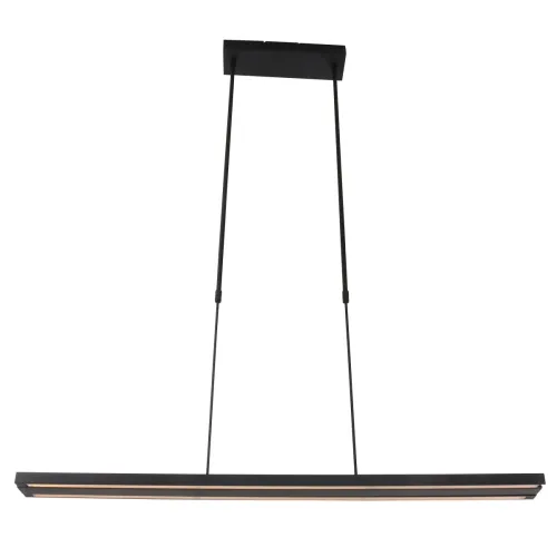 Promocja Czarna nowoczesna lampa wisząca listwa Steinhauer 7970ZW Zelena LED 2x16W + 2x4,2W 3000K 140cm