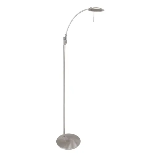 Srebrna regulowana lampa ledowa podłogowa Steinhauer 7862ST Zenith LED 2x6W 3500K 144cm Nie przegap