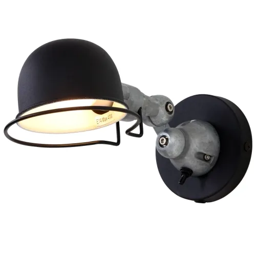 Czarna nowoczesna lampa ścienna kinkiet regulowane ramię Mexlite 7657ZW Davin E14 29cm Oferta czasowa