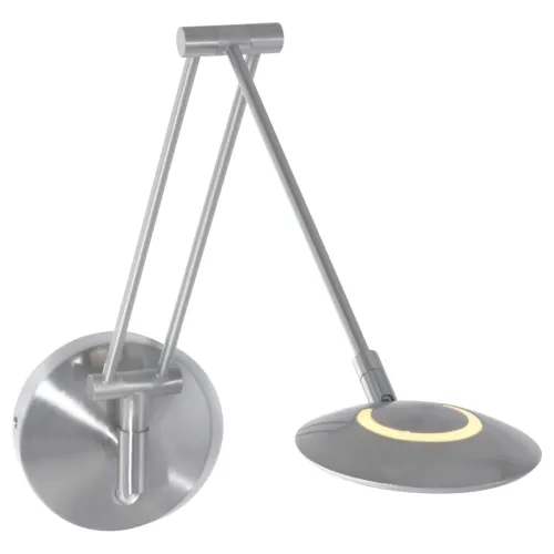 Zniżka Srebrna regulowana lampa ścienna kinkiet Steinhauer 2110ST Zodiac LED 6W 2700K 52cm