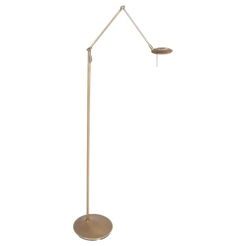 Mosiężna lampa regulowana ledowa podłogowa Steinhauer 2108BR Zodiac LED 6W 2700K 170cm Dostępne od ręki