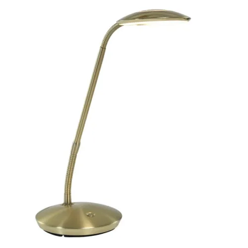 Mosiężna nowoczesna lampa biurkowa ledowa Steinhauer 1470ME Zenith LED 6W 3000K 42cm Wyjątkowa oferta