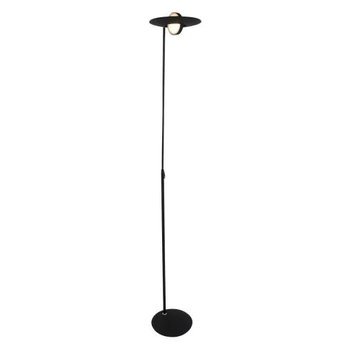 Taniej Czarna prosta lampa podłogowa ledowa Steinhauer 1477ZW Zenith LED 22W 3000K 187cm