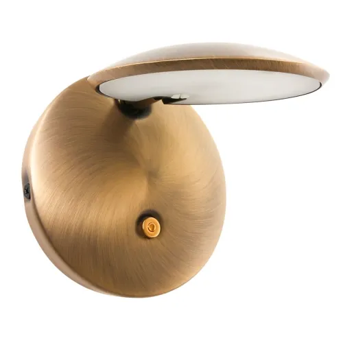 Mosiężna nowoczesna lampa ścienna kinkiet ledowa Steinhauer 1442BR Zenith LED 6W 3000K 12cm Hit sprzedaży