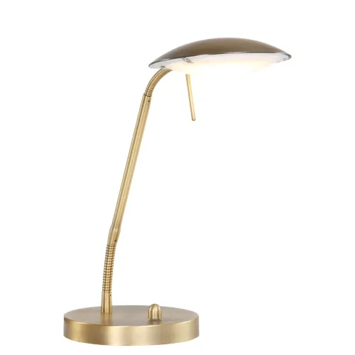 Złota regulowana nowoczesna lampa biurkowa Mexlite 1315BR Eloi LED 10W 3000K 46cm Niska cena