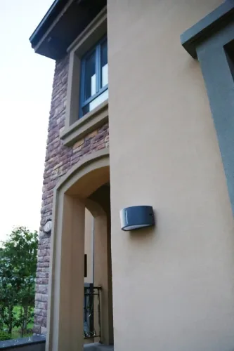 Ekspresowa dostawa Zewnętrzna lampa ścienna kinkiet na elewację Lutec 6330401118 Bonn E27 IP54 antracyt